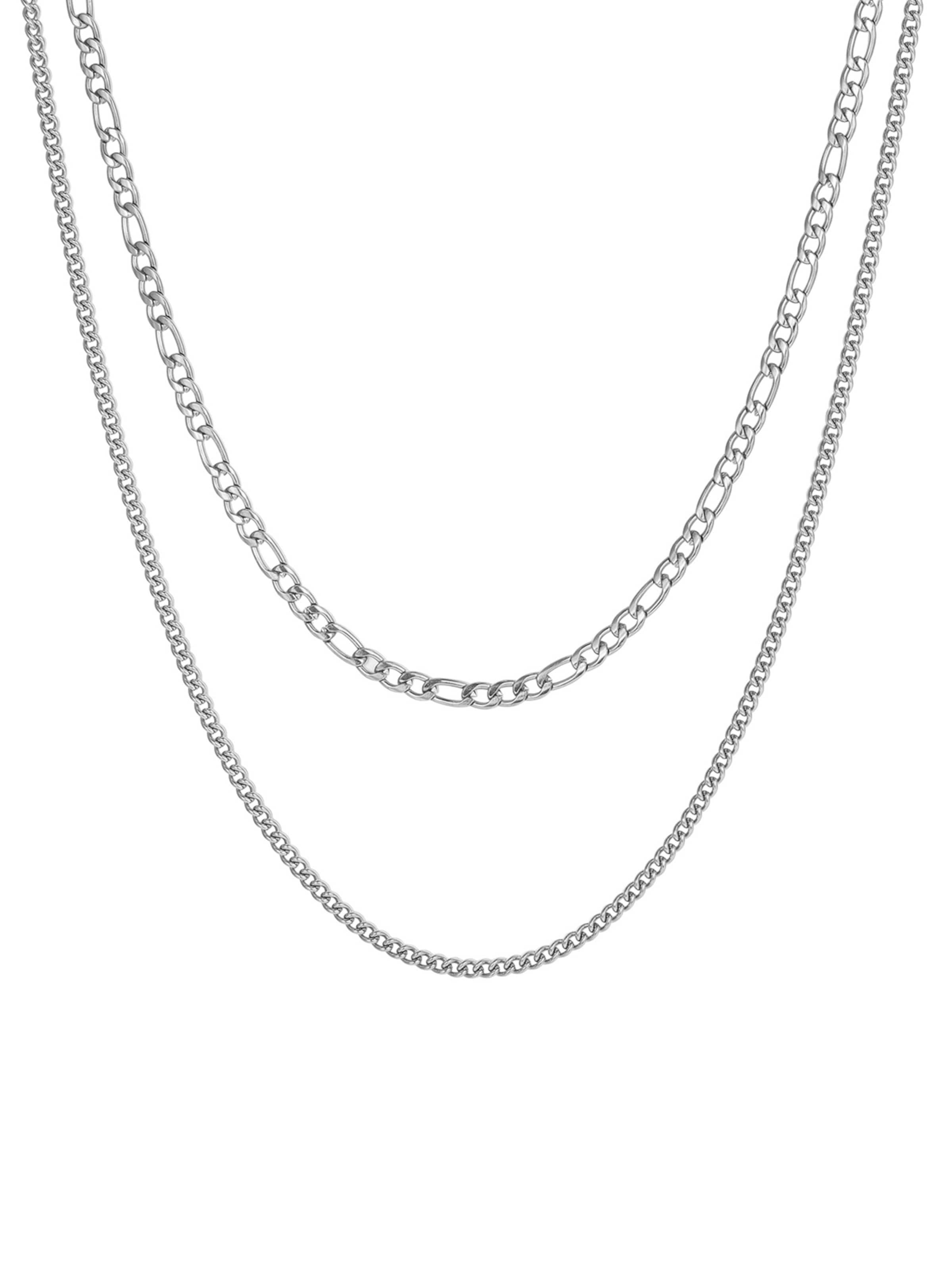 Hey Happiness - Cadena 'Grip Duo' en plata: frente