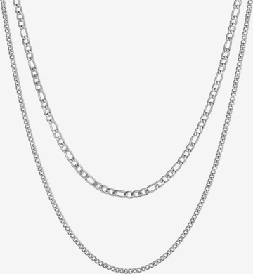 Hey Happiness Ketting 'Grip Duo' in Zilver: voorkant