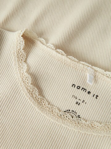 NAME IT Shirt 'NMFKAB' in Beige