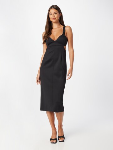 HUGO Red Cocktail Dress 'Kesendi' in Black: front