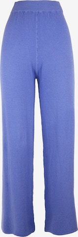 Influencer Wide leg Trousers in Blue: front