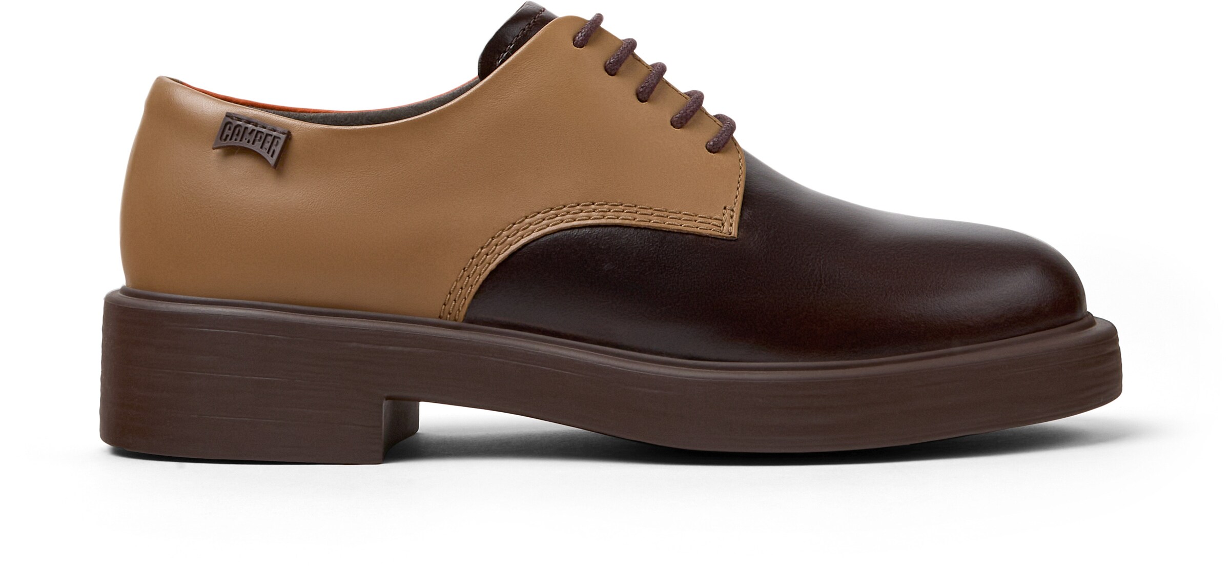 CAMPER Lace-up shoe ' Dean ' in Brown