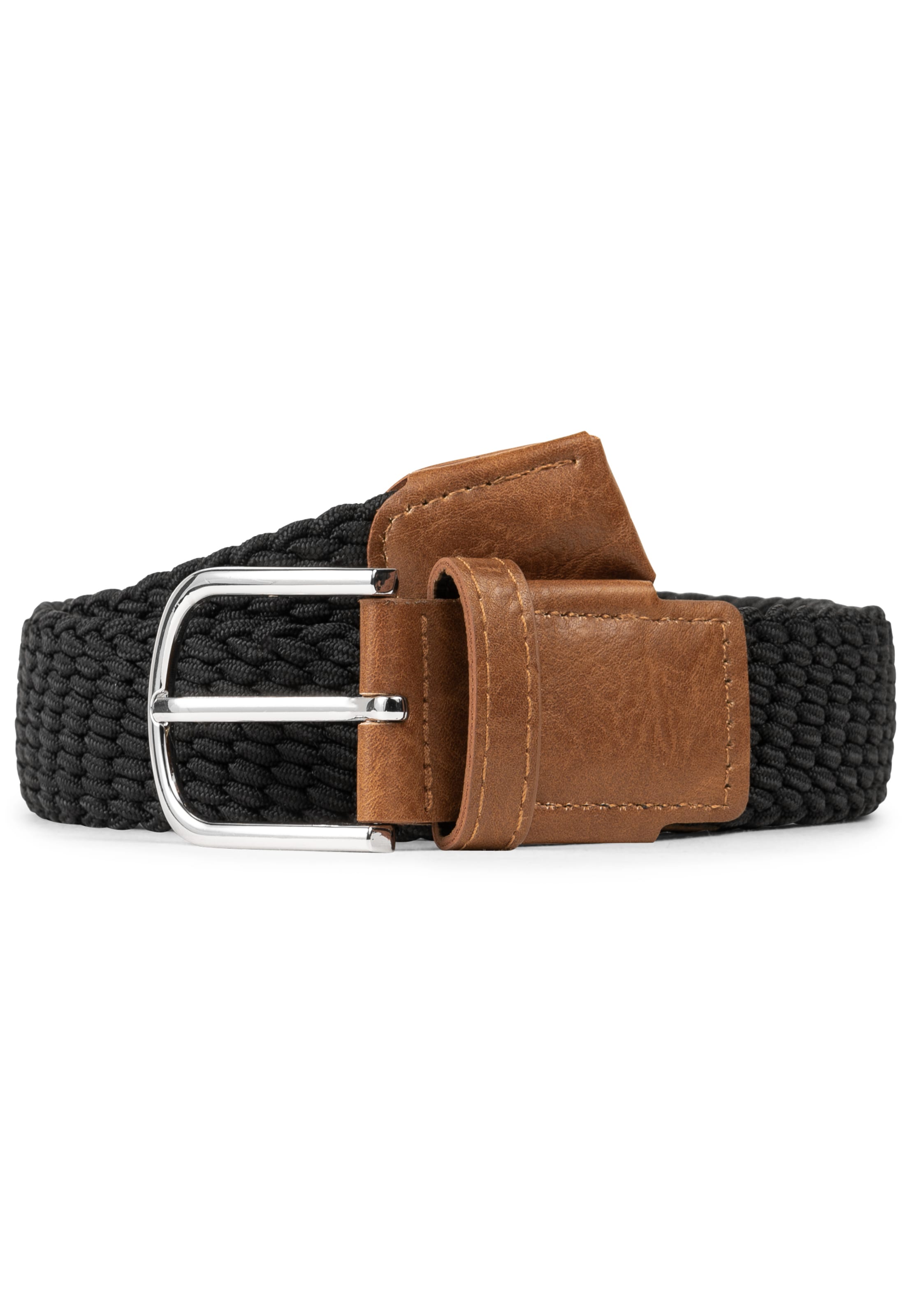 INDICODE JEANS Gürtel 'Alvin' in Schwarz: Vorderseite