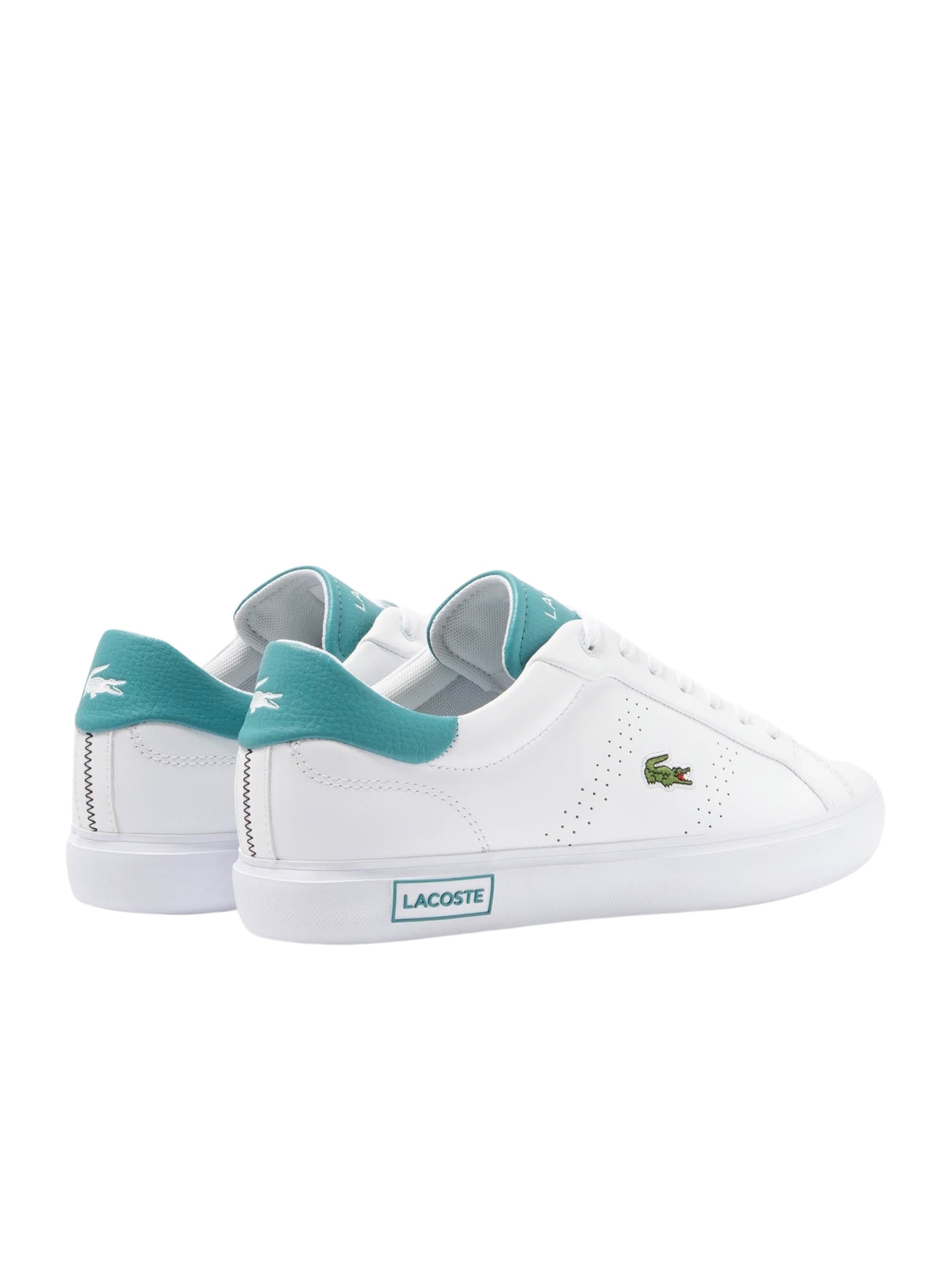balts LACOSTE Zemie brīvā laika apavi 'Powercourt 2.0 '