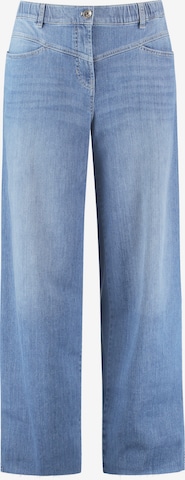 SAMOON Zvonové kalhoty Džíny – modrá: přední strana