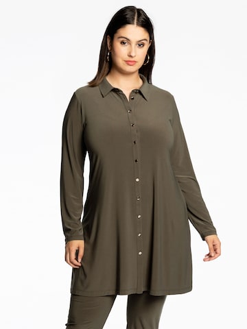 Yoek Blouse 'Dolce' in Green: front