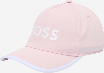 BOSS Kidswear - Chapéu em rosa: frente
