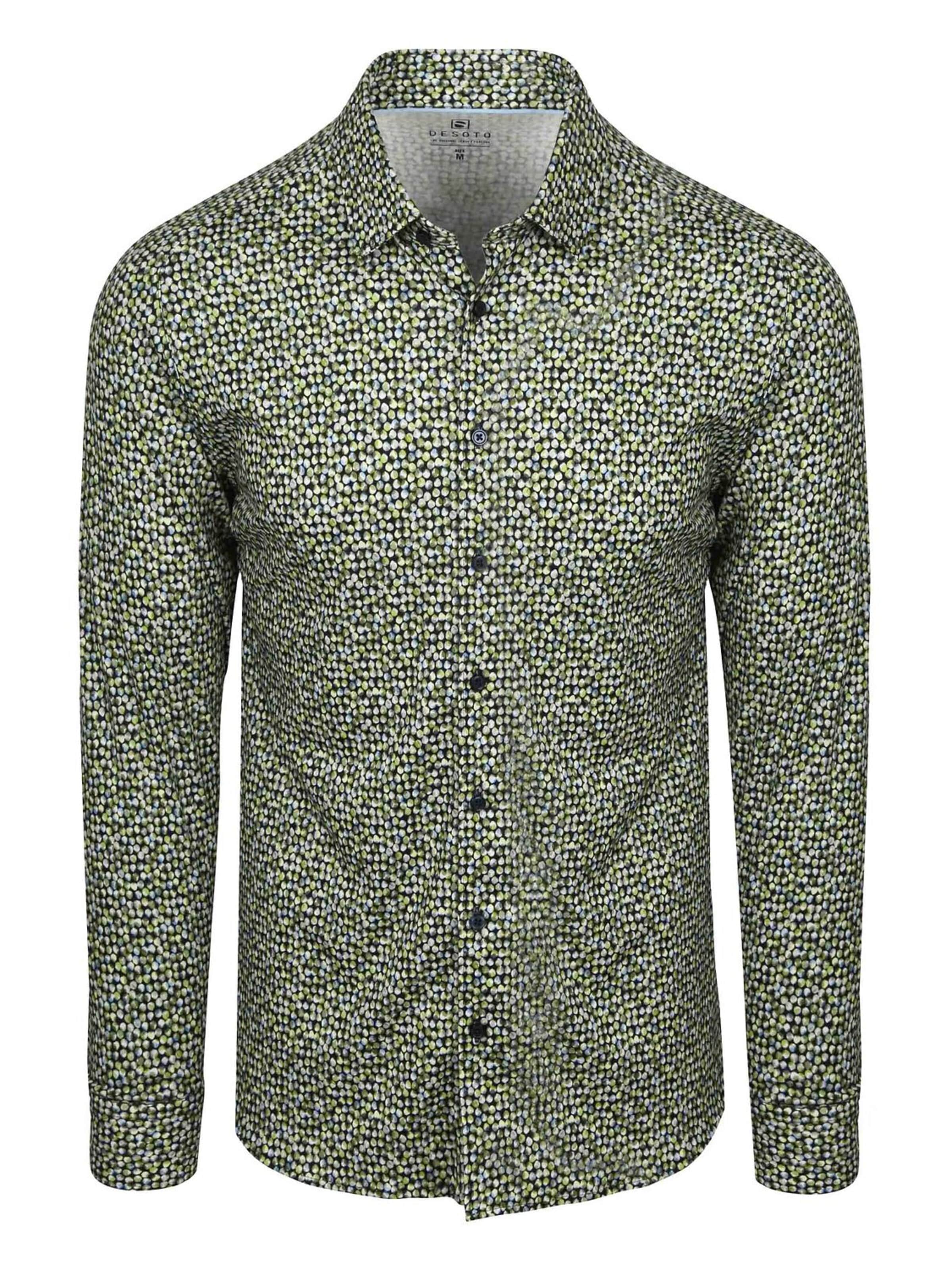 Coupe slim Chemise DESOTO en vert : devant