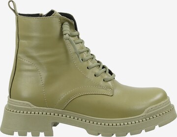 ILC Lace-Up Ankle Boots in Green