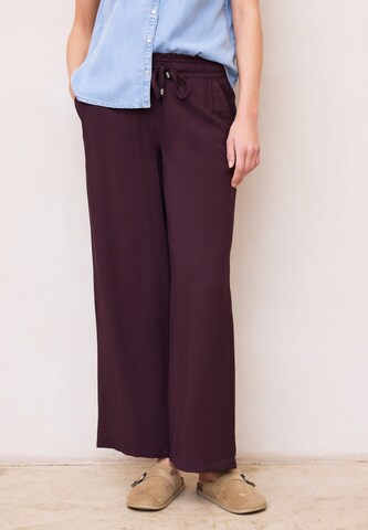 STREET ONE Loosefit Hose in Lila: Vorderseite