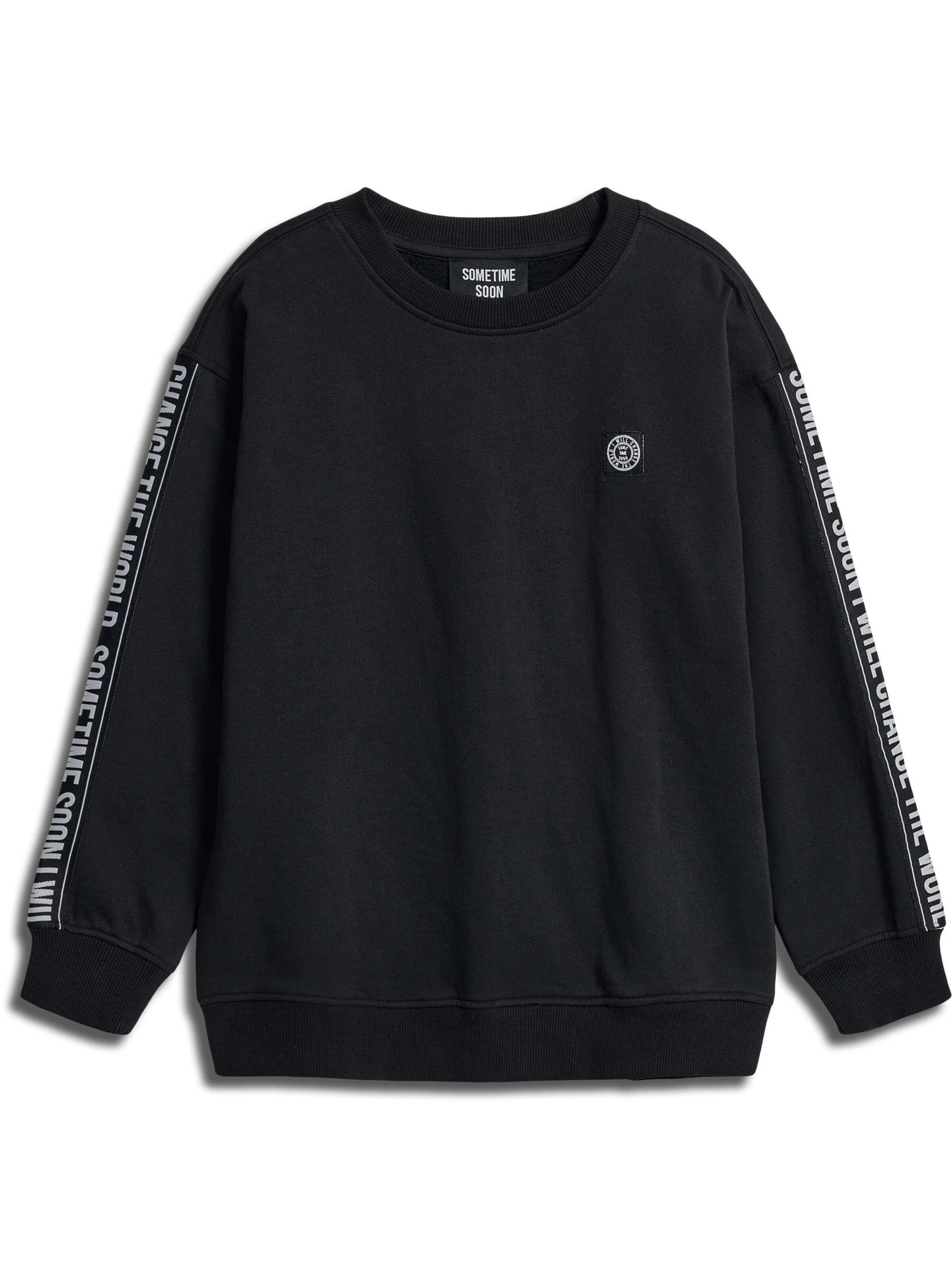 Sweat SOMETIME SOON en noir : devant