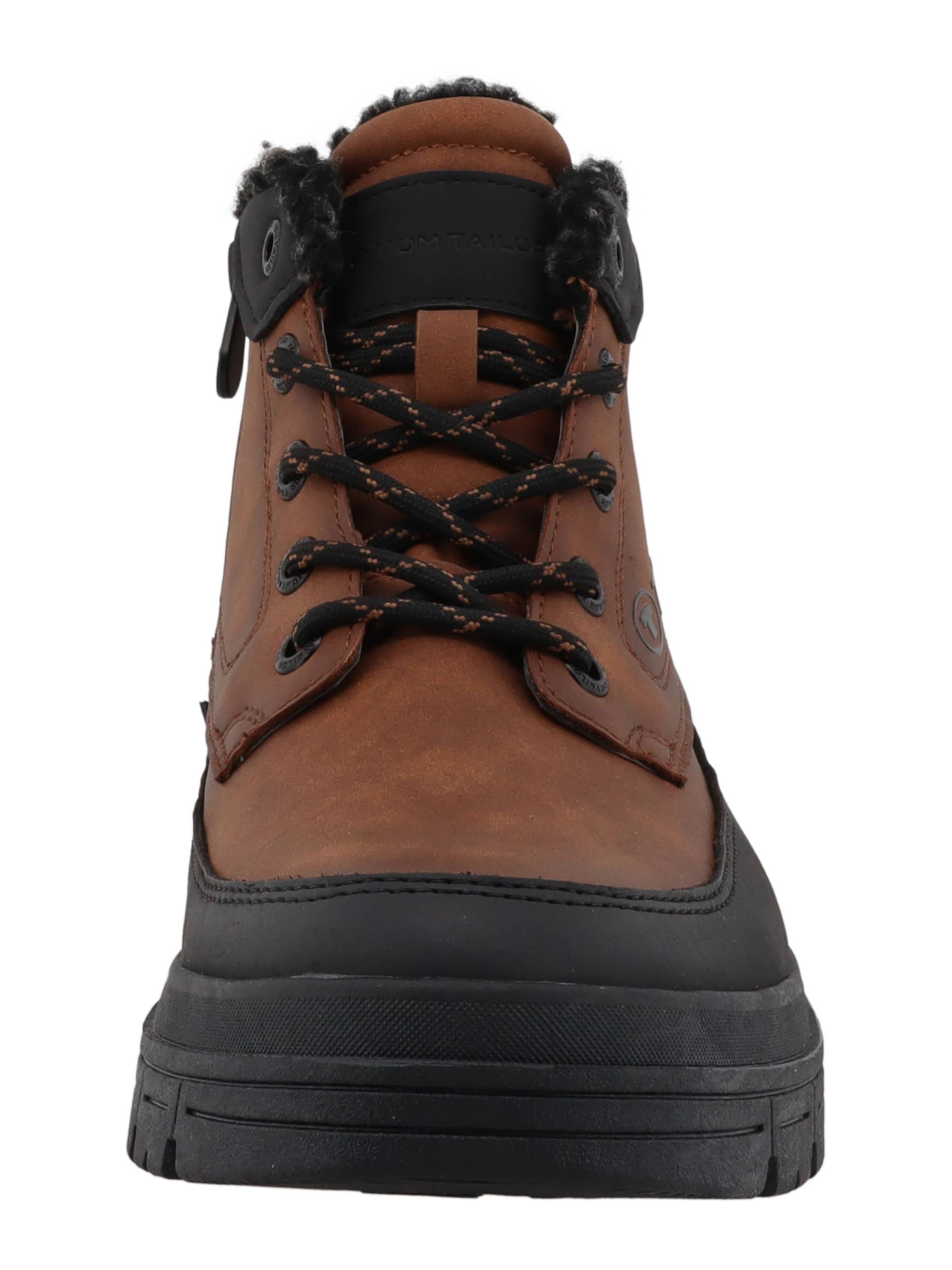 TOM TAILOR Fűzős csizma - barna