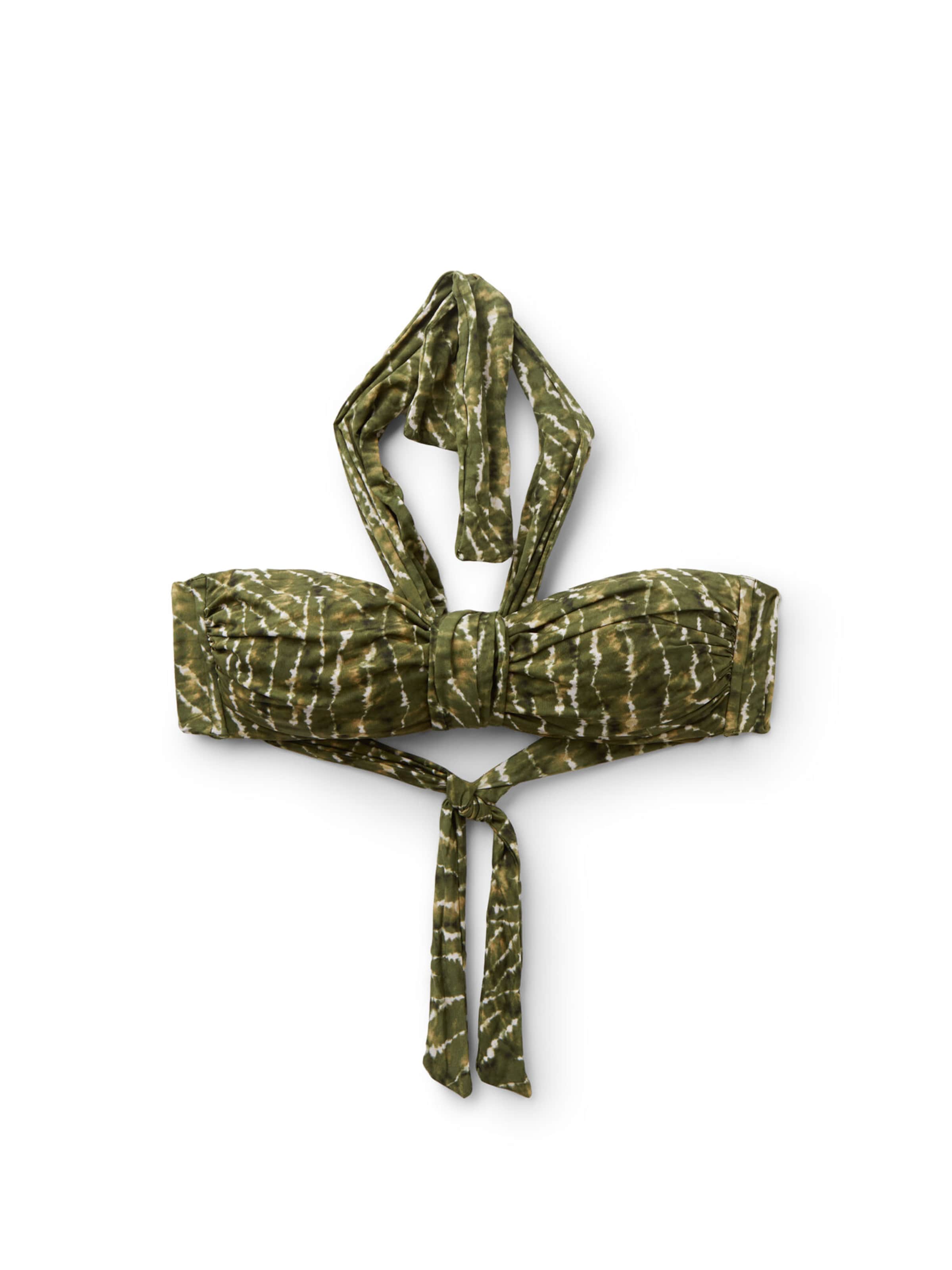 CALZEDONIA Bandeau Bikinitop in Grün: Vorderseite