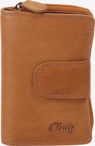 Cluty Wallet 'Cluty Geldbörse' in Brown: front