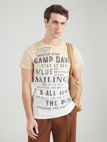 CAMP DAVID Shirt in Beige: front