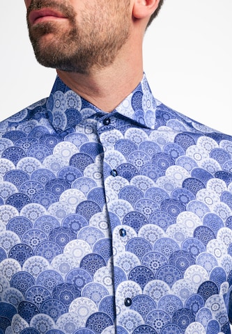 ETERNA Regular fit Button Up Shirt in Blue