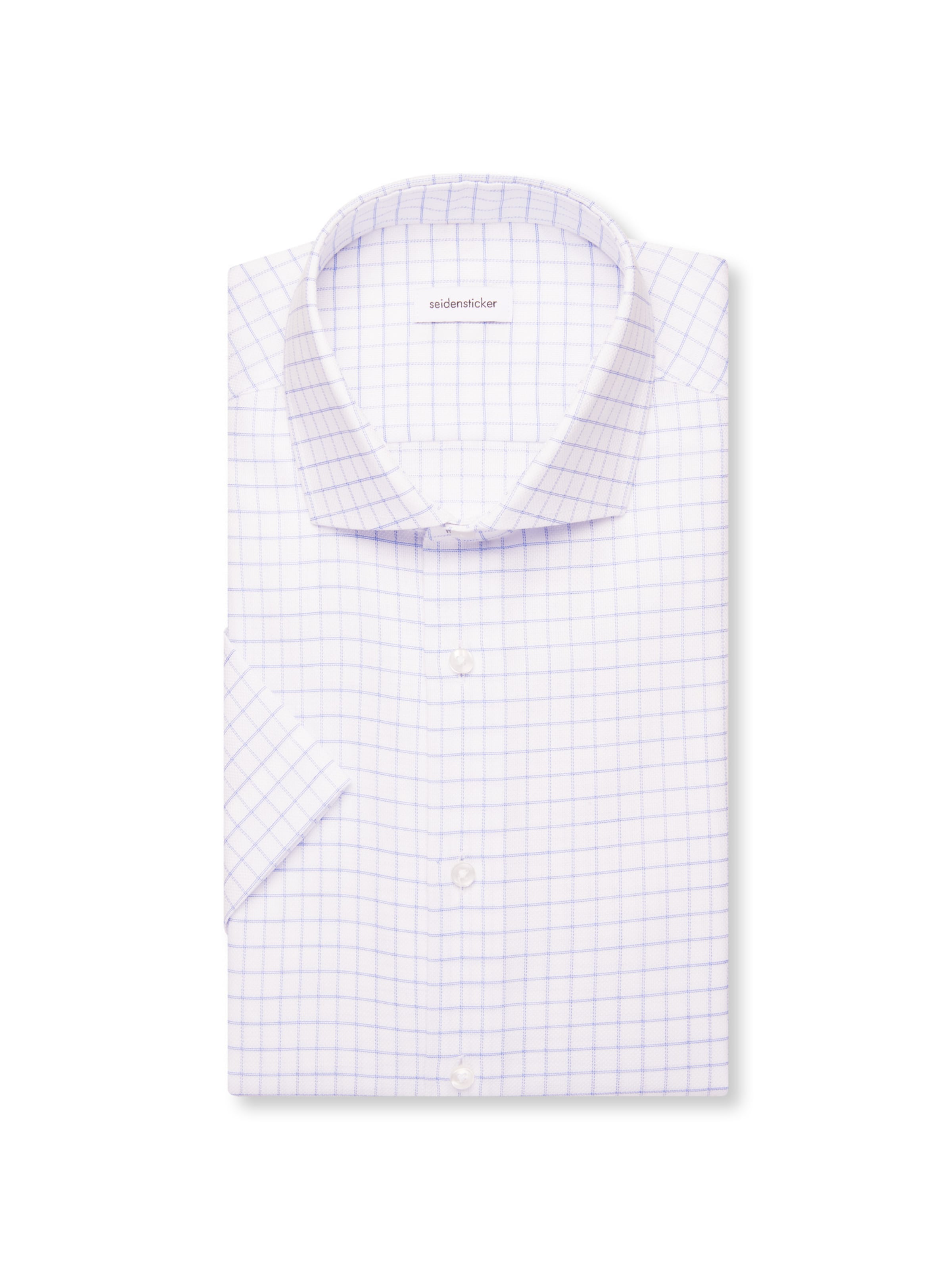 SEIDENSTICKER Regular Fit Hemd ' Schwarze Rose ' in Weiß