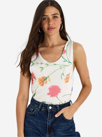Bianco Lucci Top in Wit: voorkant