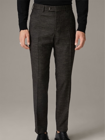 STRELLSON Slim fit Pleated Pants in Grey