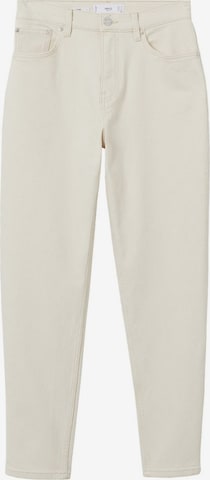 MANGO Regular Jeans 'Newmom' in White: front