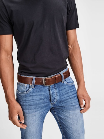 JACK & JONES Gürtel 'JJIPaul' in Braun: Vorderseite