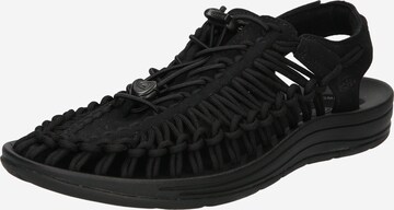 KEEN Sandals 'Uneek' in Black: front