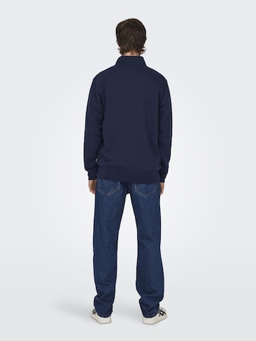 Only & Sons Sweatshirt in Blau