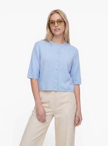 Cardigan 'OBJTHESS' OBJECT en bleu : devant