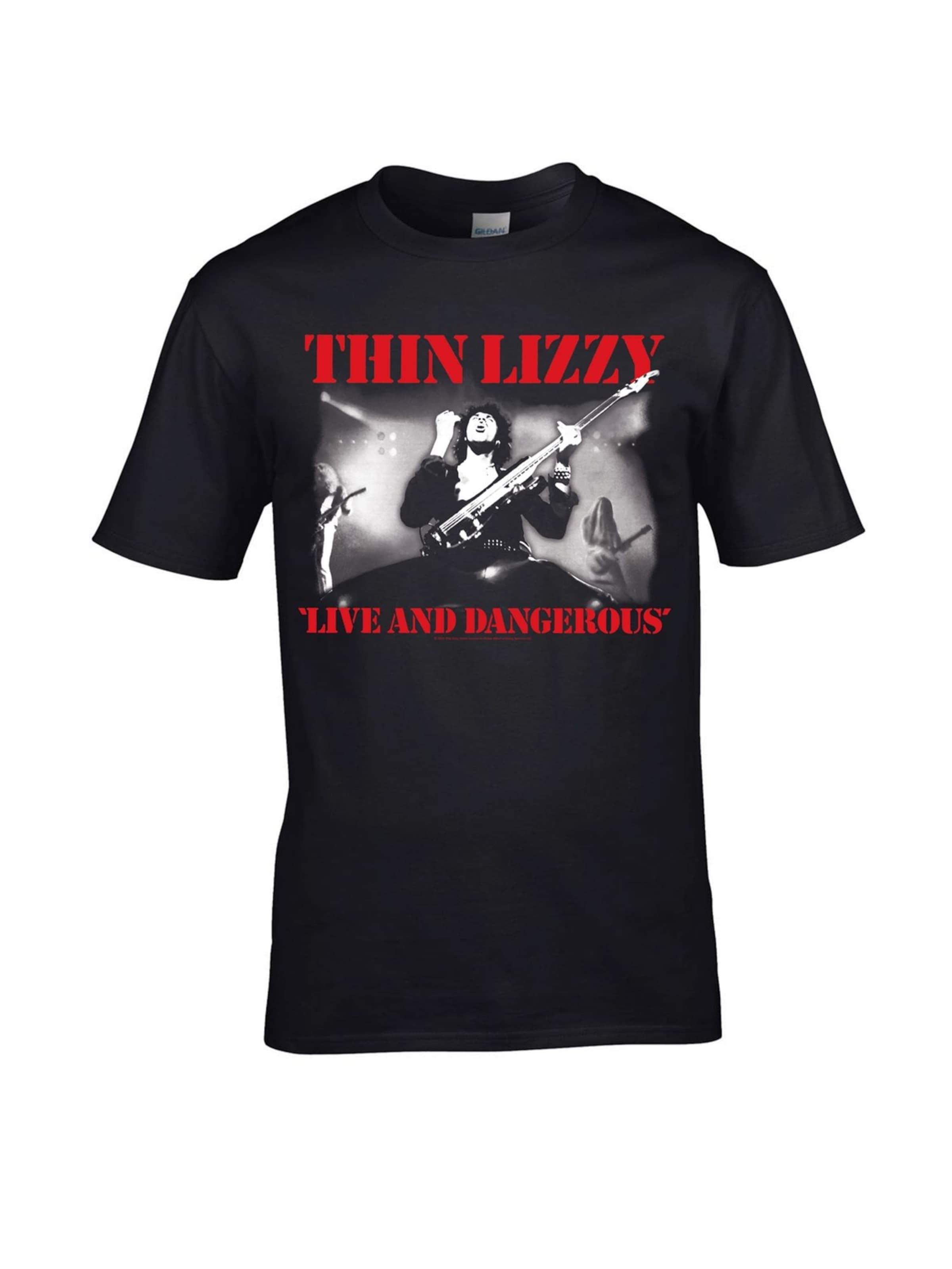 Rockshirts Shirt 'Thin Lizzy Dangerous T-Shirt' in Black: front