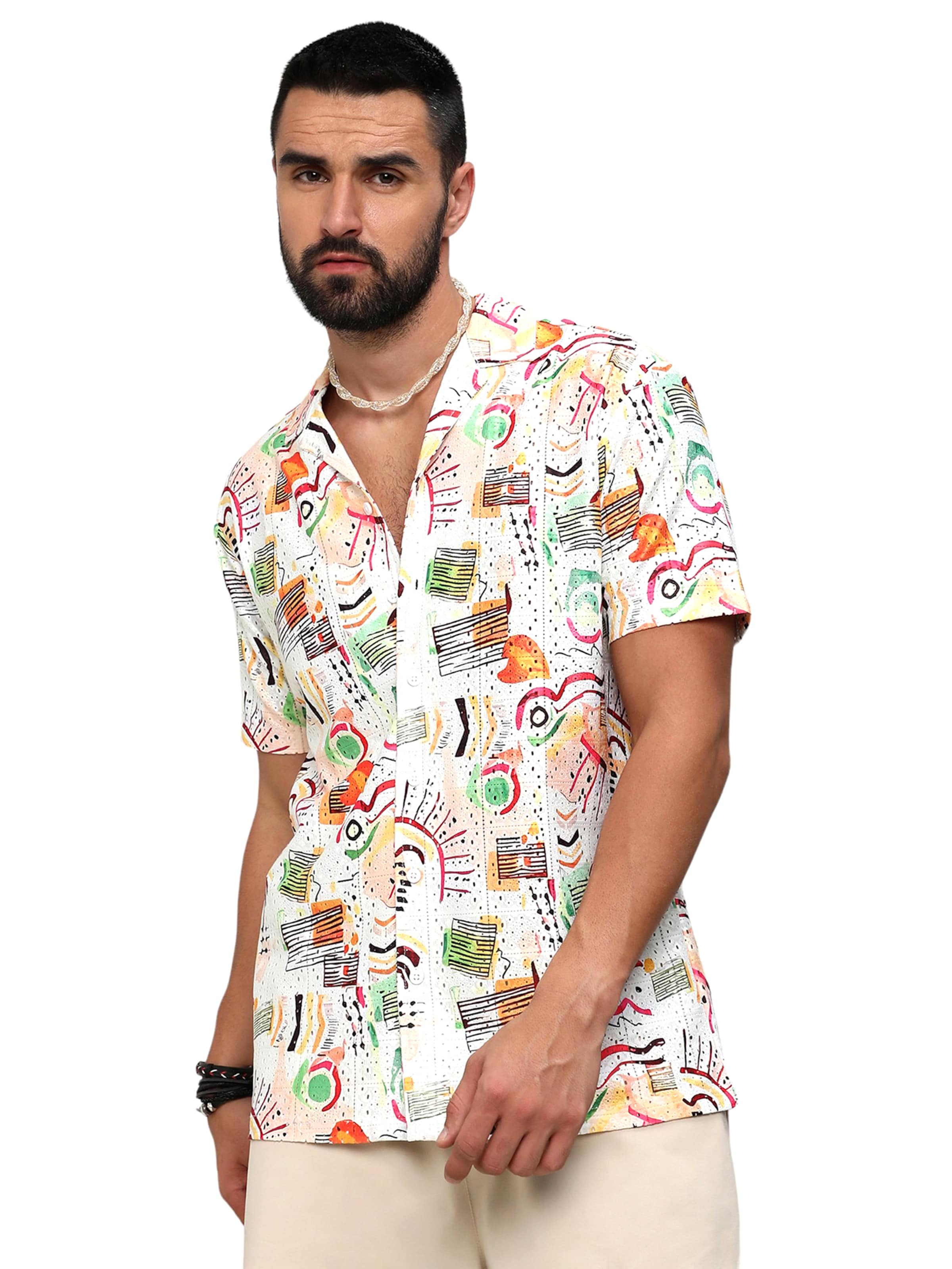 Campus Sutra Regular fit Skjorta i vit: framsida