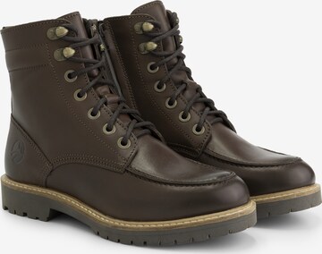 Travelin Lace-Up Ankle Boots 'Rogaland' in Brown