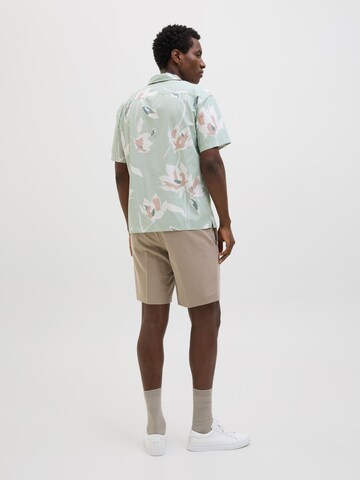 JACK & JONES Comfort fit Button Up Shirt in Green