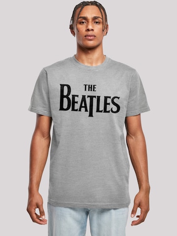 F4NT4STIC Shirt \'The Beatles Band Drop T Logo Black\' in Grau | ABOUT YOU