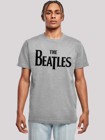 F4NT4STIC Shirt 'The Beatles Band Drop T Logo Black' in Grau | ABOUT YOU
