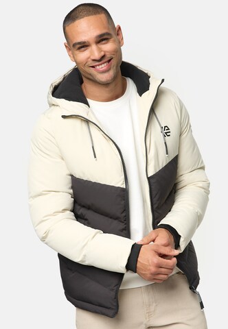 INDICODE JEANS Winterjas ' Agiotis ' in Grijs: voorkant