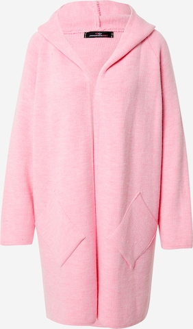 Zwillingsherz Knitted Coat 'Annabell' in Pink: front