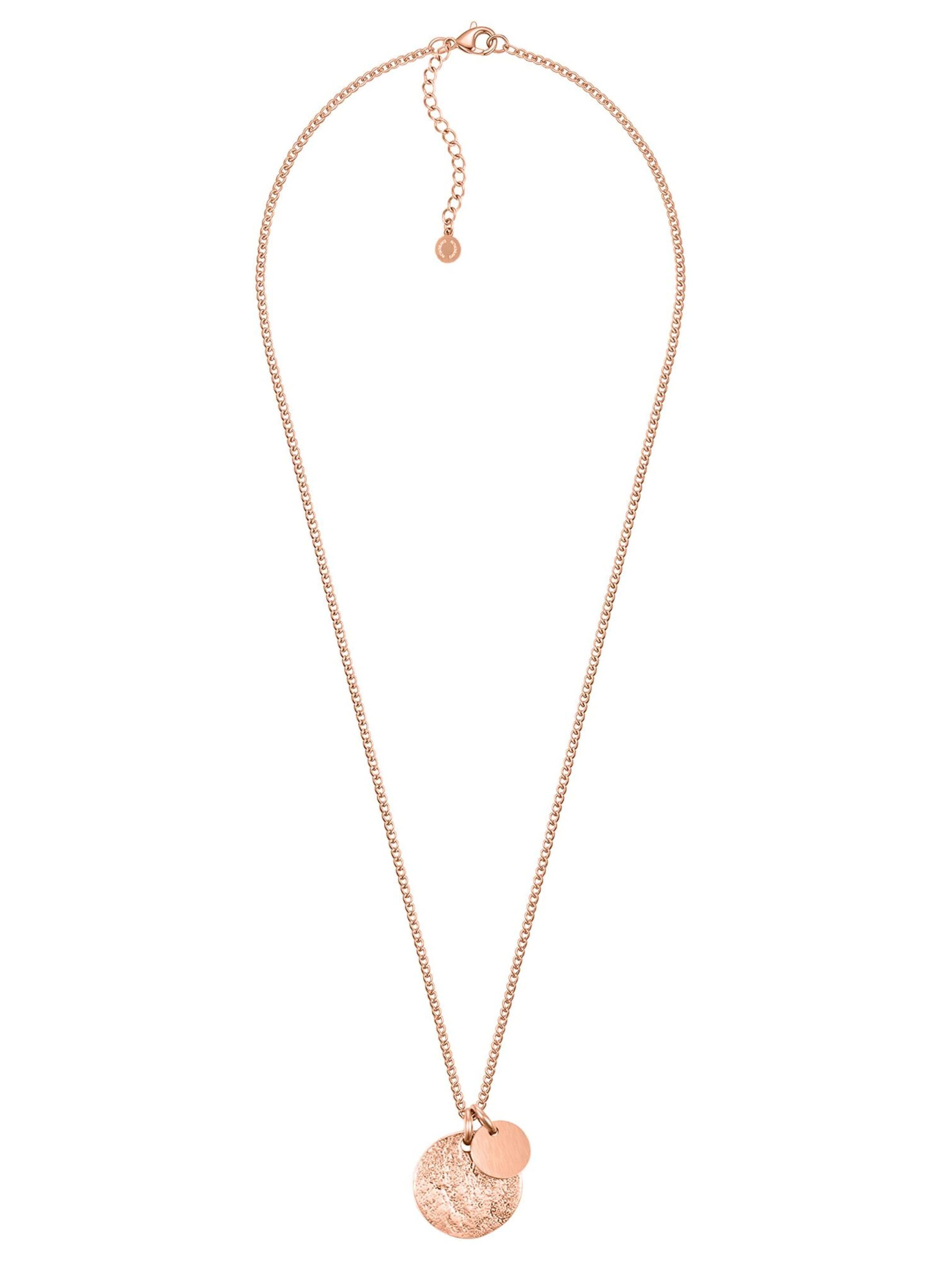 day berlin Ketting 'Brushed' in Goud: voorkant