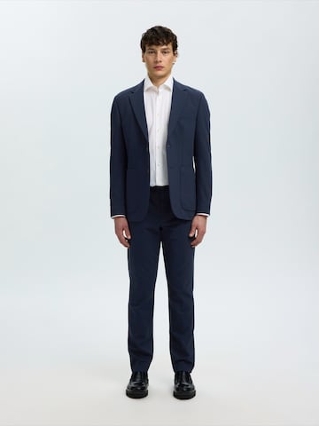 Slimfit Pantaloni cu dungă 'SLMLOMAIR' de la SELECTED pe albastru