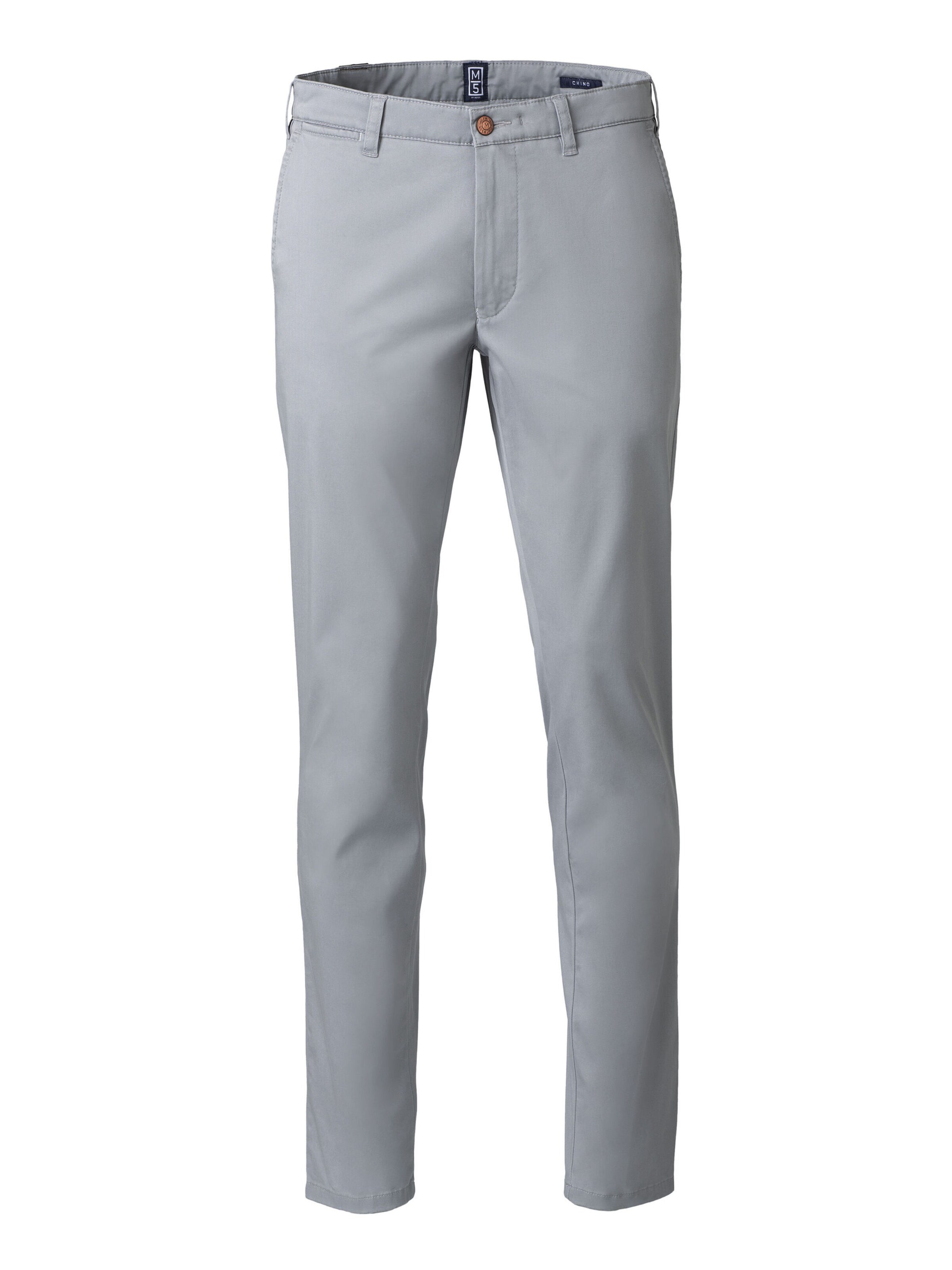 MEYER Chino 'M5' in Grijs: voorkant