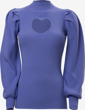 Pullover di Influencer in blu: frontale