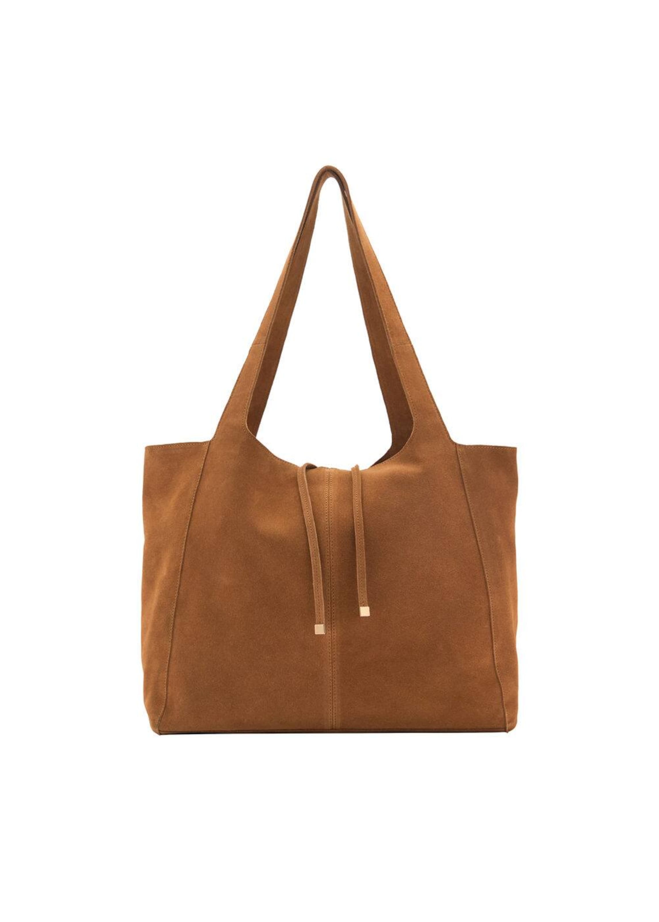 MANGO Nákupní taška - karamelová, Produkt