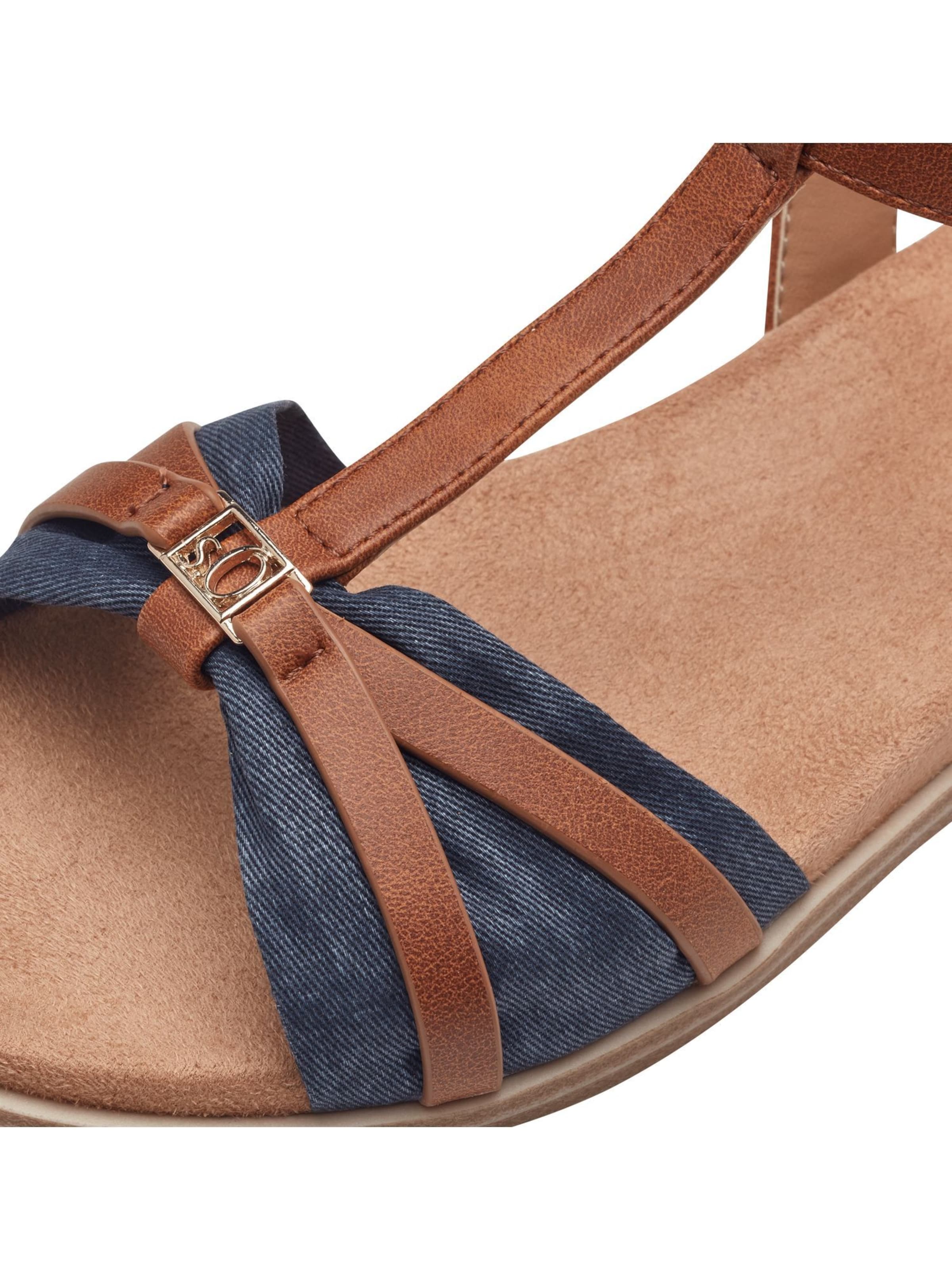 s.Oliver Sandaal in Bruin