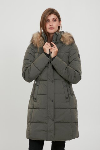 Fransa Winter Jacket 'FRBABAC' in Green: front