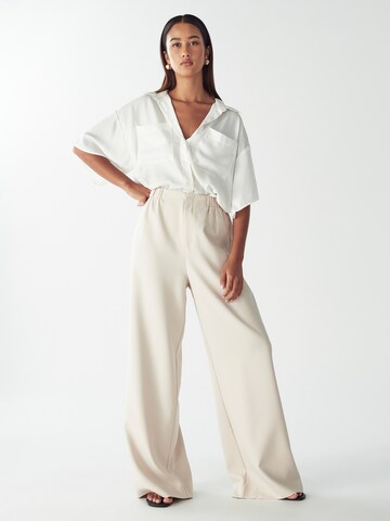 Willa Wide leg Trousers 'Crown' in Beige: front
