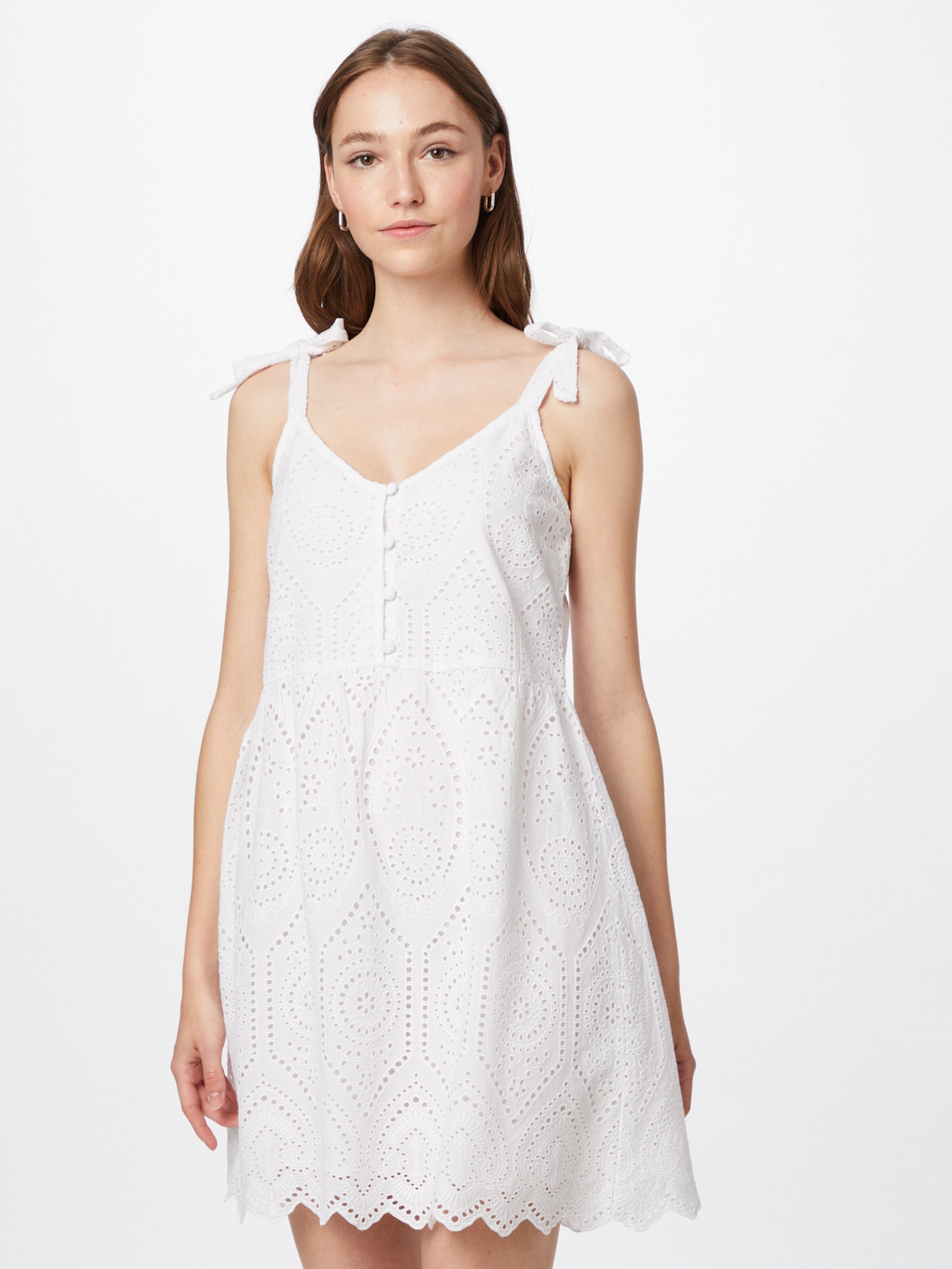 Frauen Große Größen Kleid 'Alena' in Weiß - LB10653