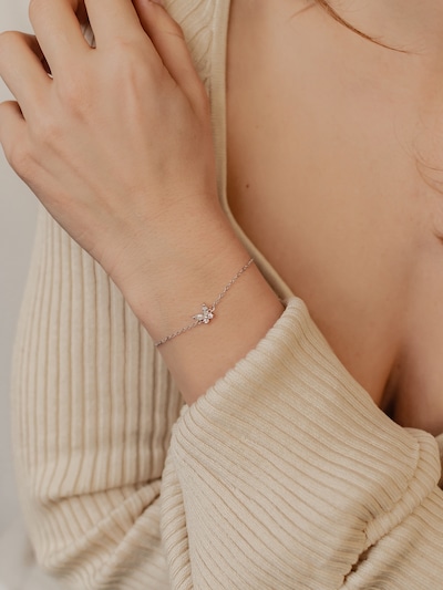 Hey Happiness Bracelet 'Gem Wings' in Silver, Item view