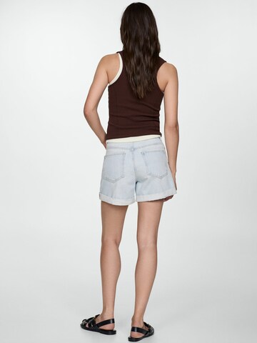 MANGO Regular Jeans 'MOM80' i blå