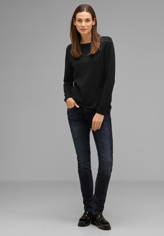 STREET ONE Pullover in Schwarz