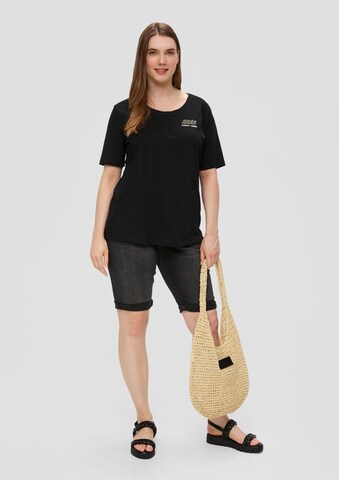 T-shirt s.Oliver Red Label Big & Tall en noir