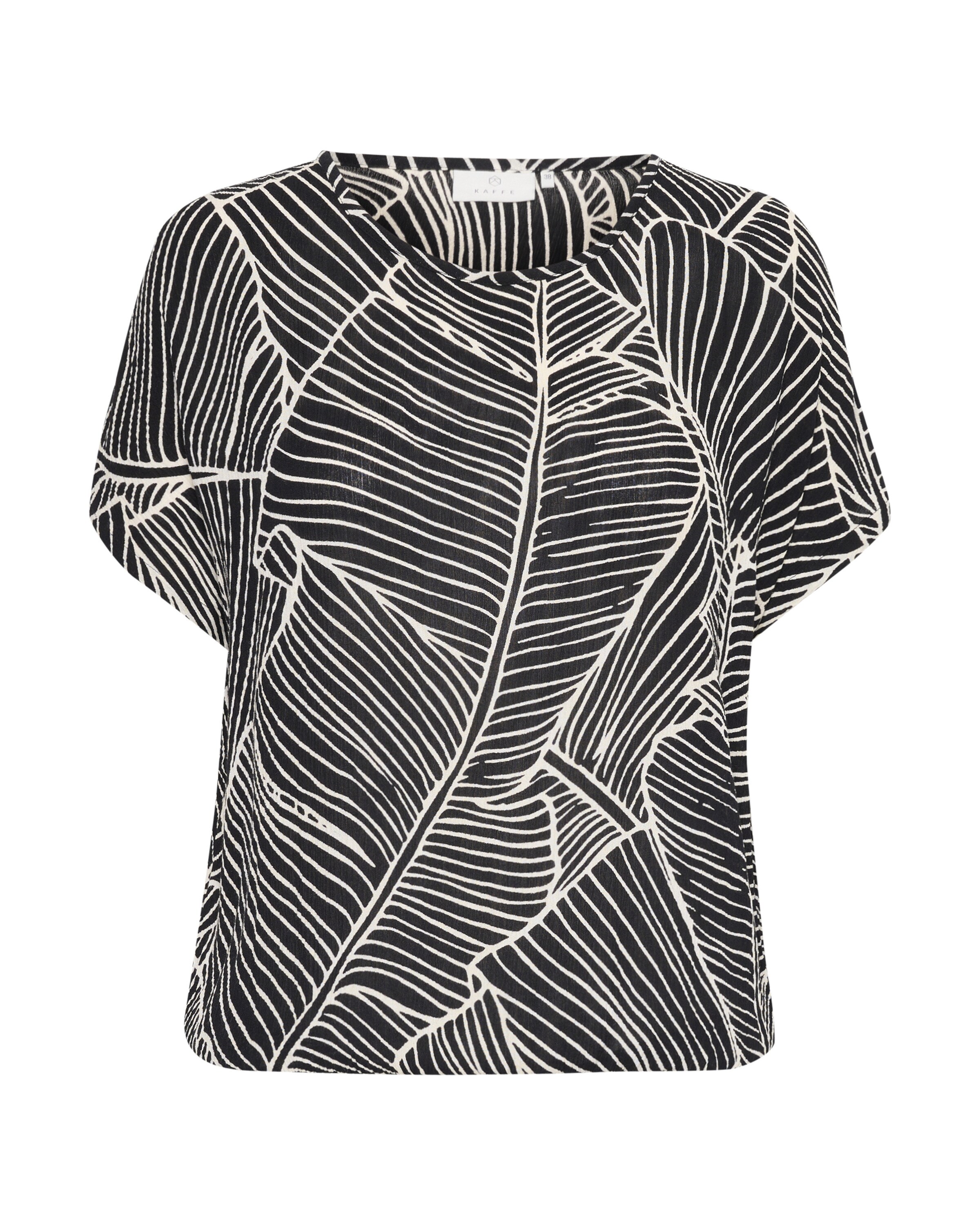 Chemisier 'Amber' Kaffe en noir : devant